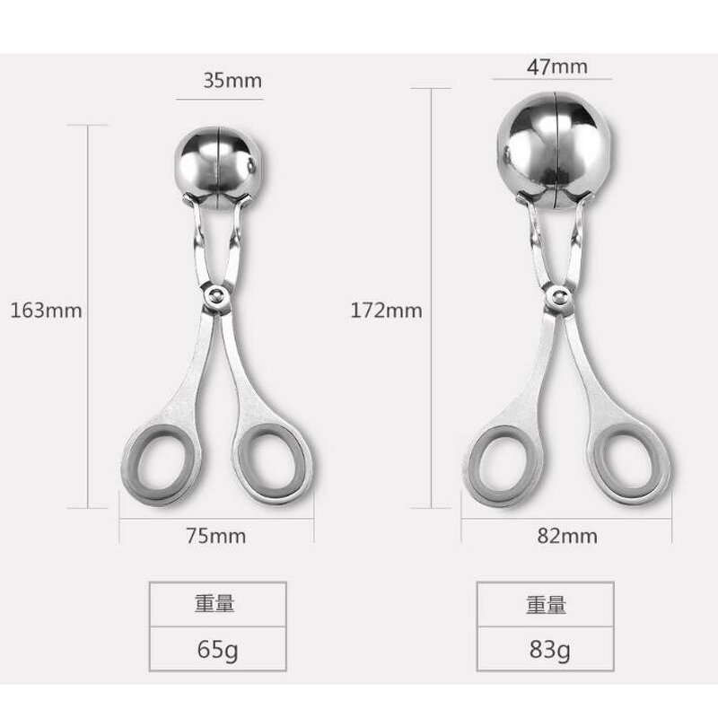 Mini Meatball Scoop Factory - OEM Durable Stainless Steel Ball Maker Home Kitchen