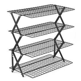 Campfire Grill Factory - OEM Foldable Metal Stackable Storage Rack for Camping