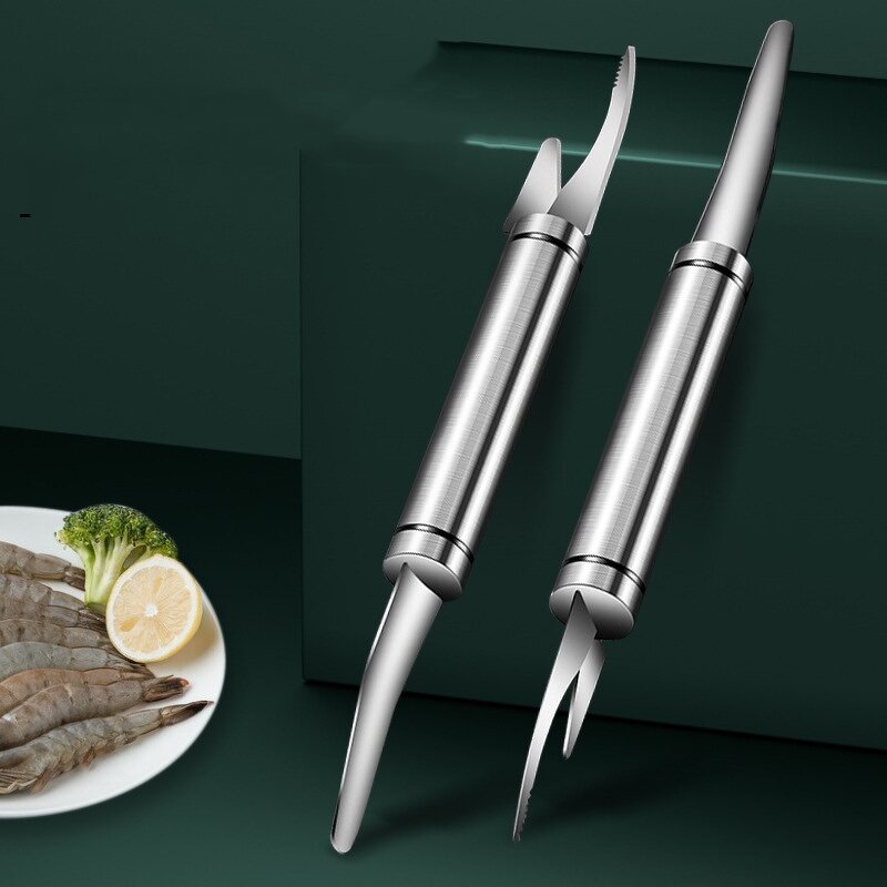 Shrimp Peeler Factory - OEM 5 in 1 Multifunctional Fast Fish Scale Knife Stainless