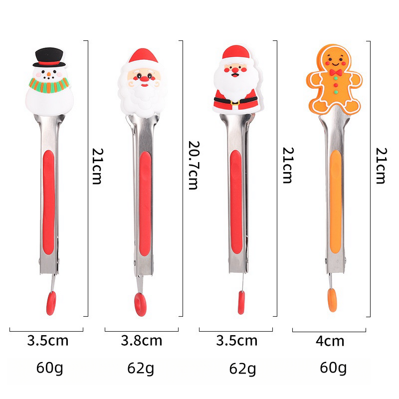 Food Tongs Factory - OEM 7 Inch Stainless Steel Kitchen BBQ Clip