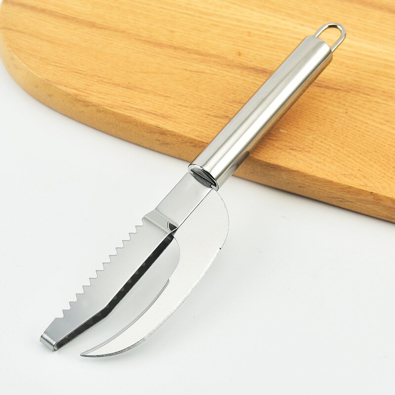 Fish Scaler Brush Factory - OEM Stainless Steel Sawtooth Easily Remove Kitchen Tool
