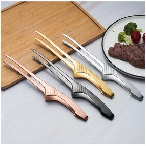 BBQ Clip Factory - OEM Stainless Steel Korean Steak Clamp Grilling Tool