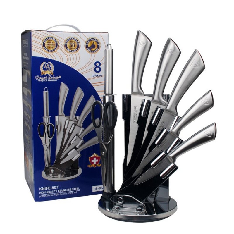 Kitchen Knife Set Factory - OEM 8 Pcs Stainless Steel Kitchen Accessories