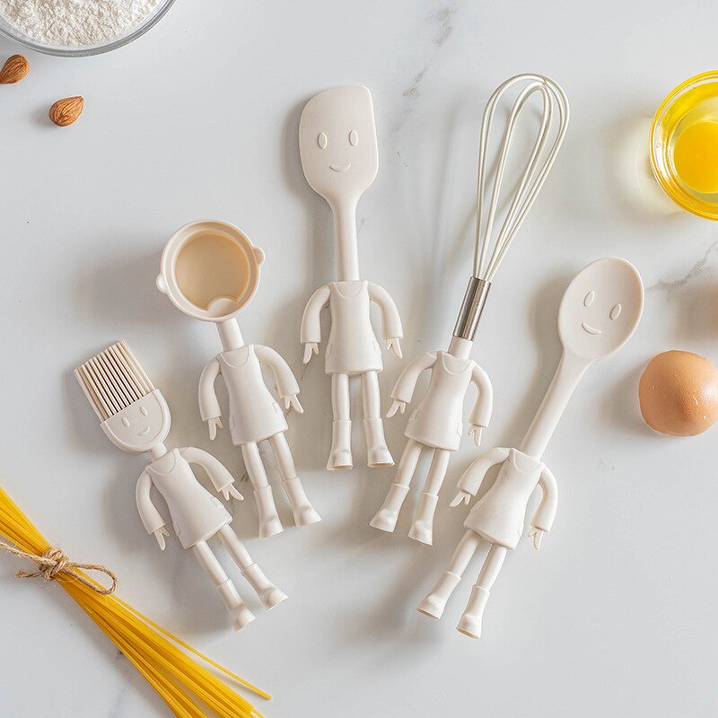 Kitchenware Factory - OEM Cute Human Shaped Silicone Stand up Non Stick