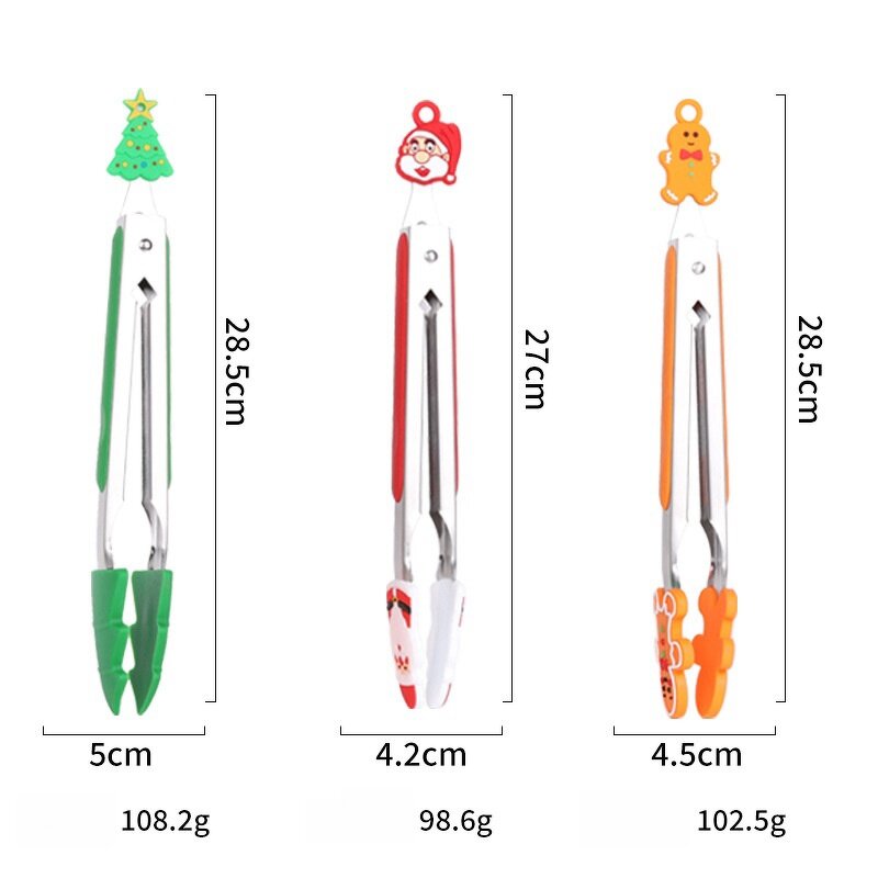 Food Tongs Factory - OEM 9 Inch Stainless Steel Kitchen BBQ Clip