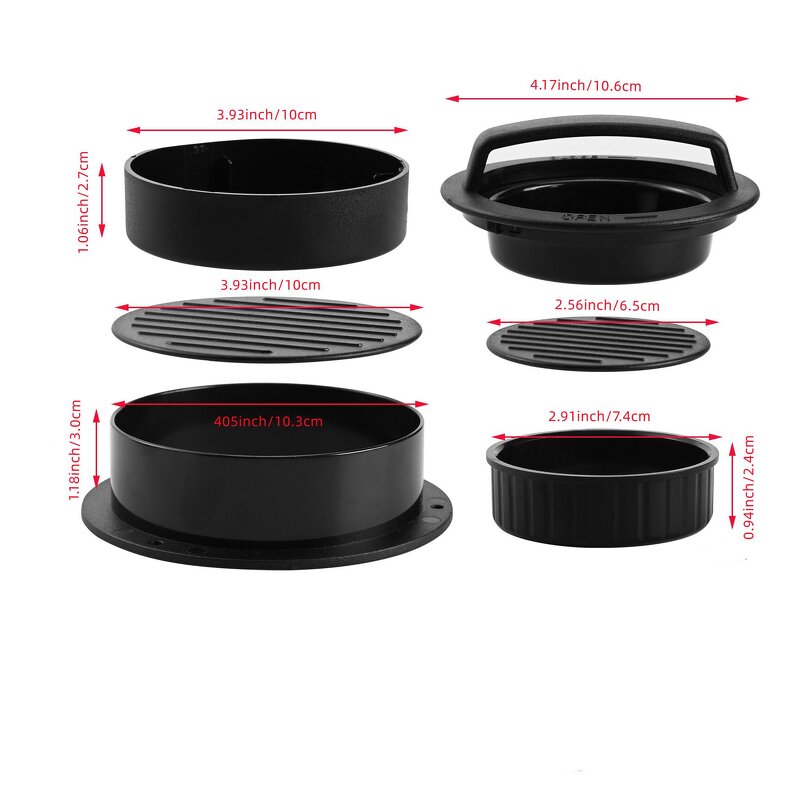 Hamburger Press Factory - OEM Heavy-Duty Aluminum Plastic Non-Stick Meat Mold