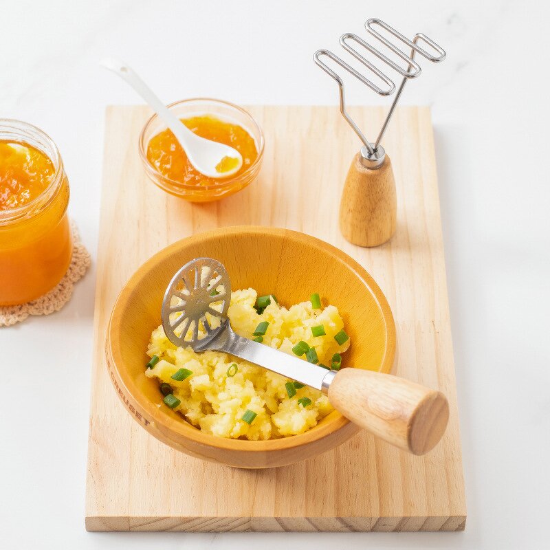 Potato Presser Factory - OEM Manual Stainless Steel Kitchen Gadgets Metal Masher