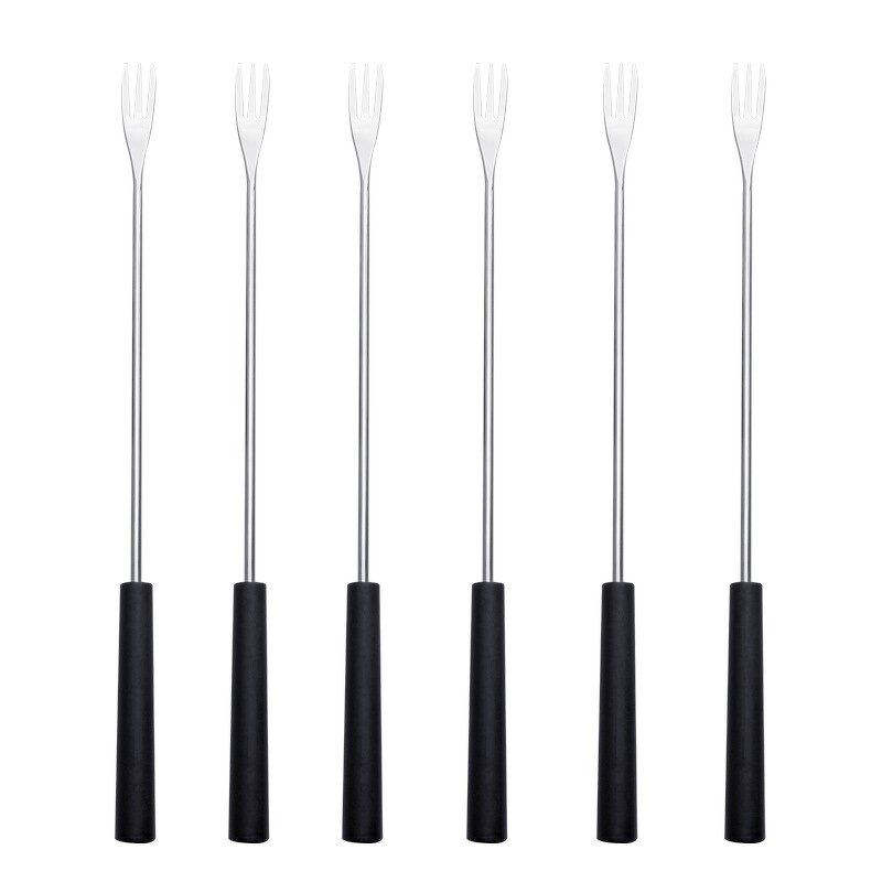 Chocolate Fondue Forks Factory - OEM 6 Piece Set PP Handle Fruit Fork