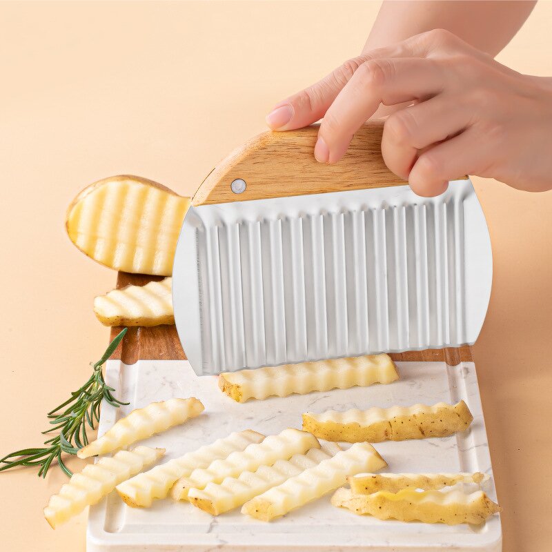 Vegetable Cutter Factory - OEM Everyday Stainless Steel Manual French Fries Bamboo