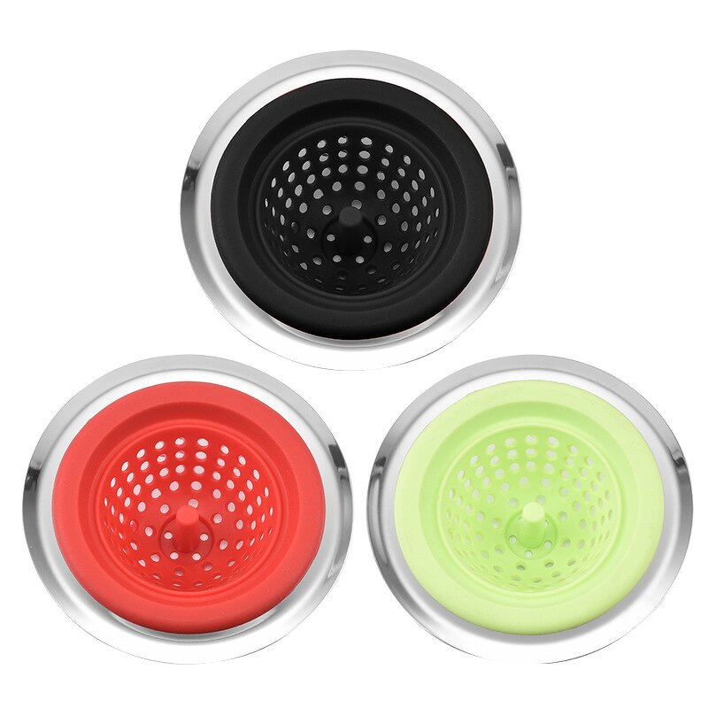 Sink Strainer Factory - OEM Kitchen Durable Plastic SS Silicone HD Colors 48pcs