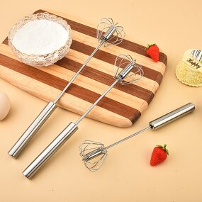 Egg Whisk Factory - OEM Semi-Automatic Stainless Steel Manual Hand Pressure