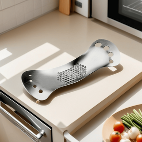 Garlic Press Tool Factory - OEM Custom Logo Multifunctional Stainless Steel Kitchen