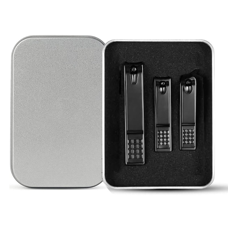 Nail Clipper Set Factory - Bulk 3 Packs Multicolor Premium Cutters