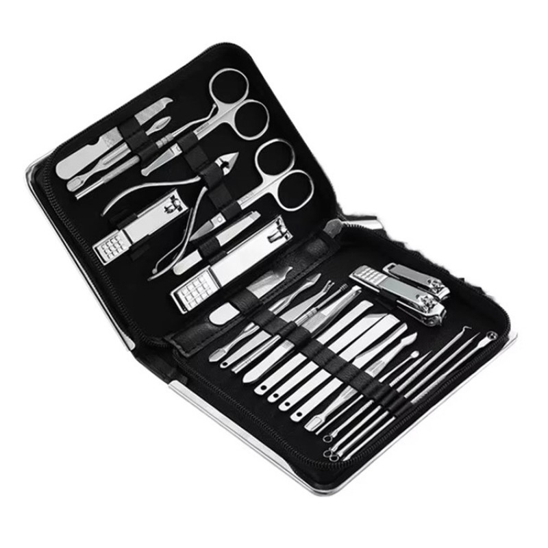 Nail Art Set Manufacturer - Bulk 26Pcs/Set Stainless Steel Tool Case