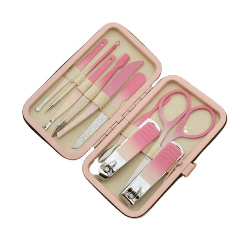Nail Clipper Kit Supplier - Bulk Wholesale Pink Gradient Cuticle