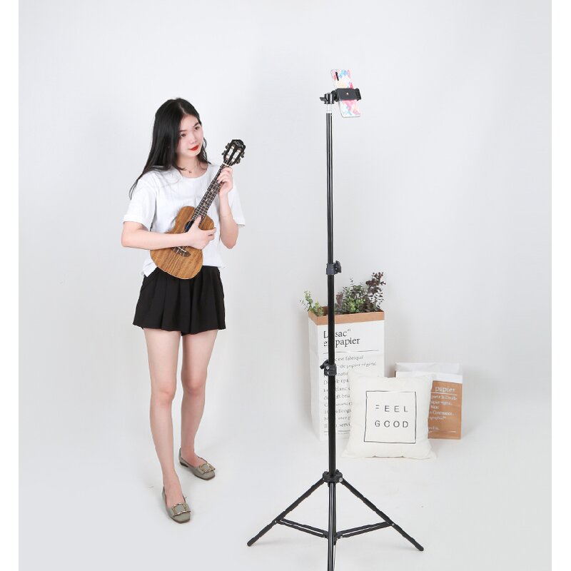 Phone Tripod Manufacturer - OEM/ODM 170cm with Cellphone Holder Adjustable Light