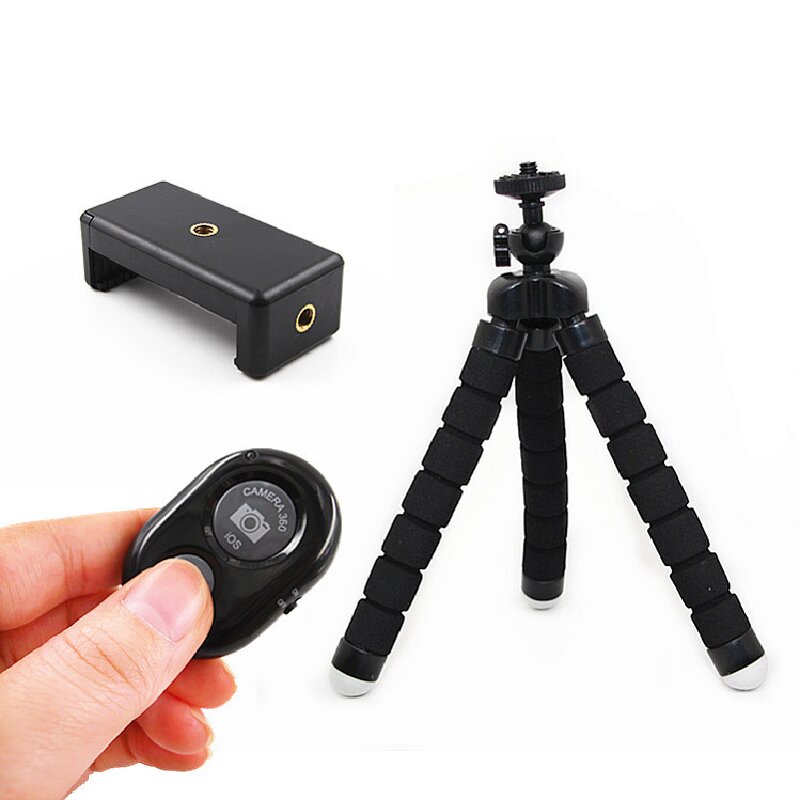 Octopus Phone Tripod Factory - OEM/ODM Portable Mini Flexible Sponge with Clip Bracket