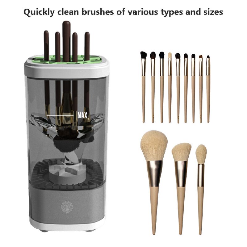 Electric Makeup Brush Cleaner Supplier - OEM/ODM Portable Automatic for All Size Dipping