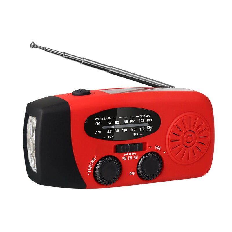 Emergency Radio Supplier - OEM/ODM Camping Essentials Hand Crank Solar Am Fm Sos