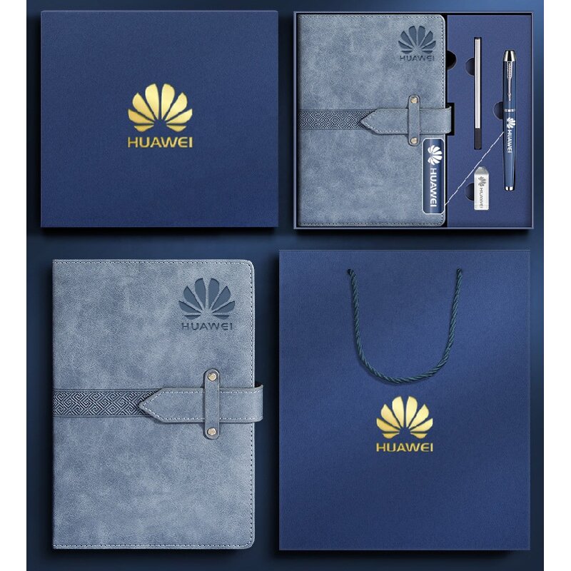 Business Gift Sets Factory - OEM/ODM Promotional Luxury A5 Notebook with Usb Flash Drive