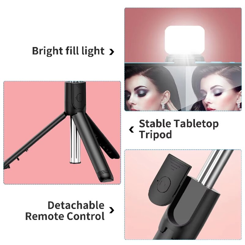 Wireless Selfie Stick Supplier - Factory Direct Hot R1s Retractable Mini Tripod