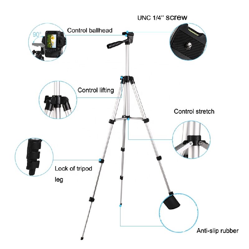 Phone Tripod Manufacturer - OEM/ODM 3110 Aluminum 360 Degree Adjustable Cradle Head