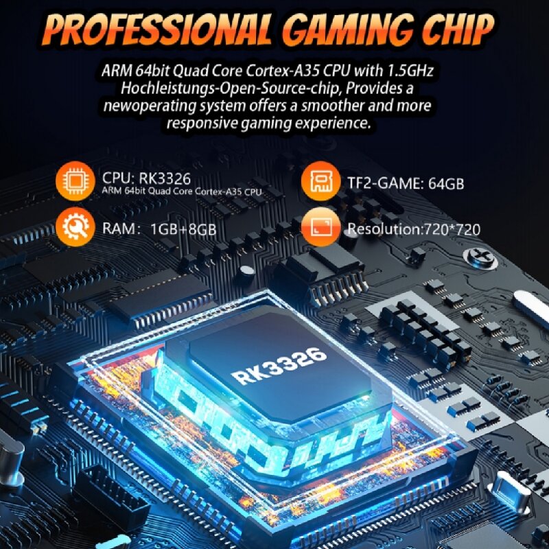 Handheld Game Console Supplier - OEM/ODM New Arrival S600 4inch 720720 64gb/128gb