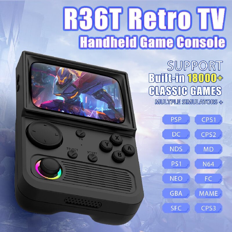 Handheld Video Game Console Supplier - OEM/ODM Trending R36t 3.5 Inch Ips Screen RGB