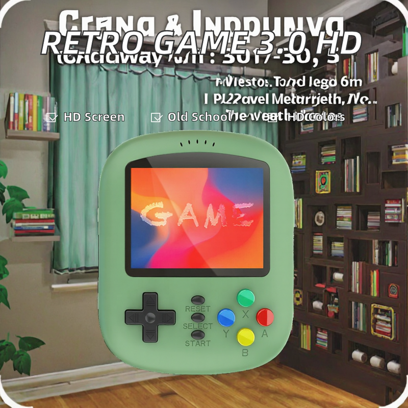 Handheld Game Console Factory - OEM/ODM 3.0 Inch HD Big Screen Classic Video Game Players