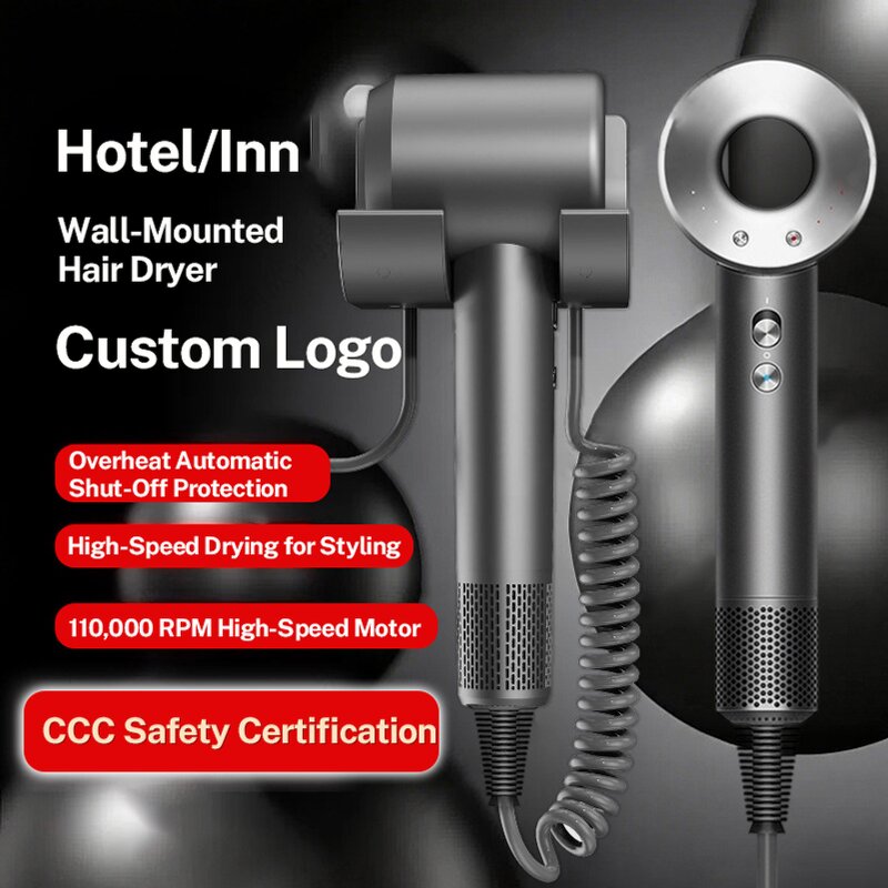 High Speed Hair Dryer Factory - OEM/ODM Hotel 2000w Ionic Wall Mount Salon for Bathroom