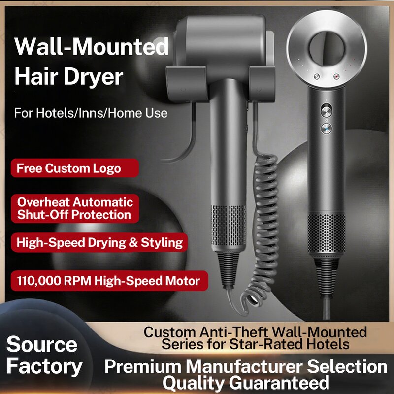 High Speed Hair Dryer Factory - OEM/ODM Hotel 2000w Ionic Wall Mount Salon for Bathroom
