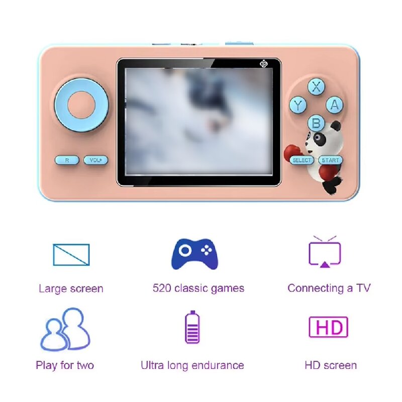 Portable Video Game Console Factory - OEM/ODM S5 Mini Retro 520 Classic Games TV Out