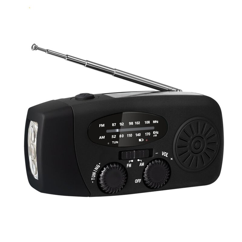 Emergency Radio Supplier - OEM/ODM Camping Essentials Hand Crank Solar Am Fm Sos