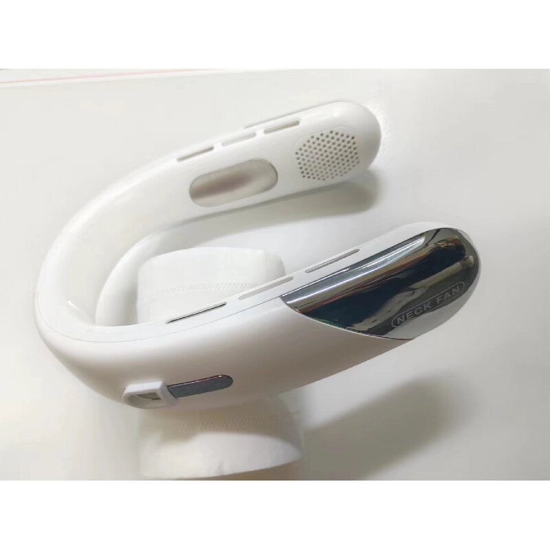 Neck Fan Supplier - OEM/ODM New Mute Rechargeable that Blow Cold Air with Led Light