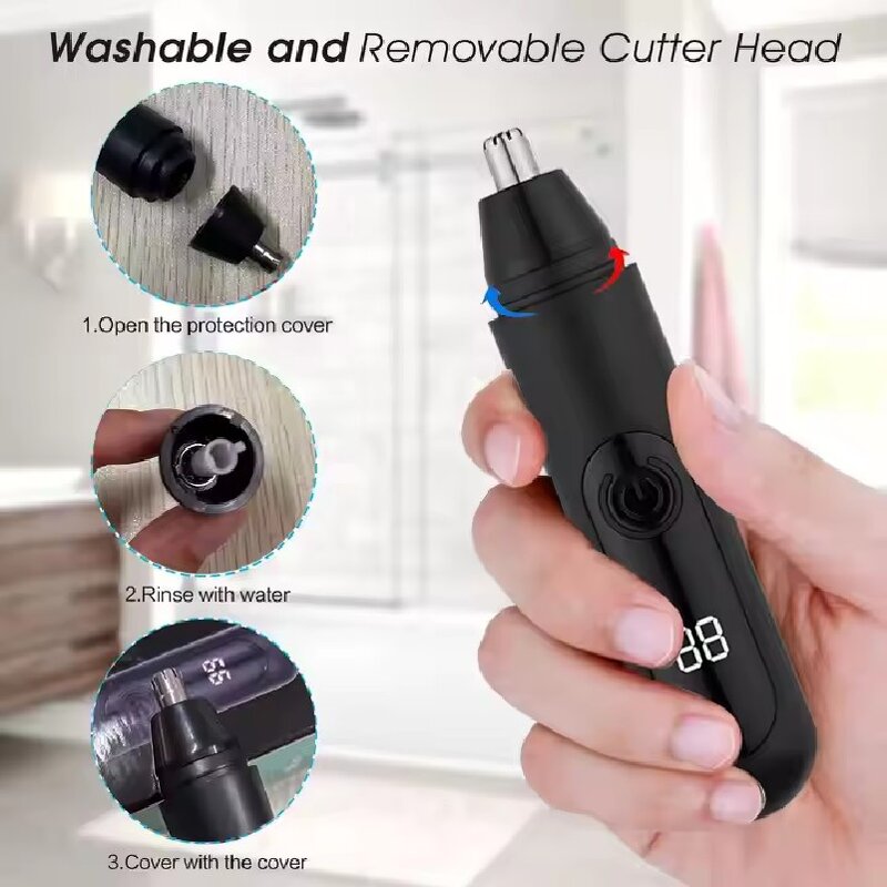 Electric Razors Factory - OEM/ODM Men's Eyebrow Hair Trimmer Low Noise Mini Shaving