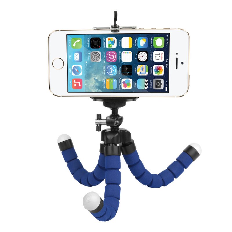 Octopus Phone Tripod Factory - OEM/ODM Portable Mini Flexible Sponge with Clip Bracket