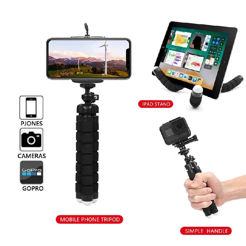Octopus Phone Tripod Manufacturer - Wholesale Holder with Clip Lightweight Flexible