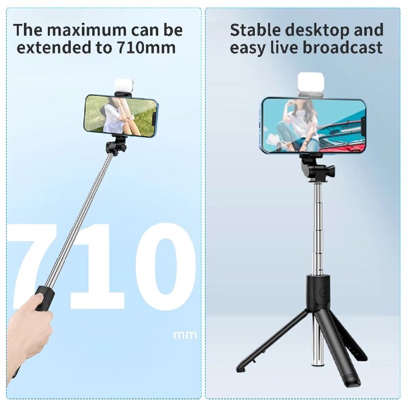 Wireless Selfie Stick Supplier - Factory Direct Hot R1s Retractable Mini Tripod