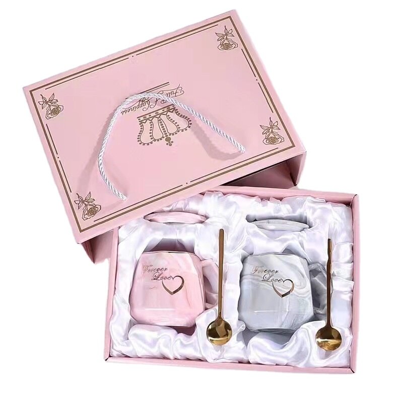 Custom Gift Sets Supplier - OEM/ODM Couple Mug Set Bridesmaid Valentine Luxury Ceramic