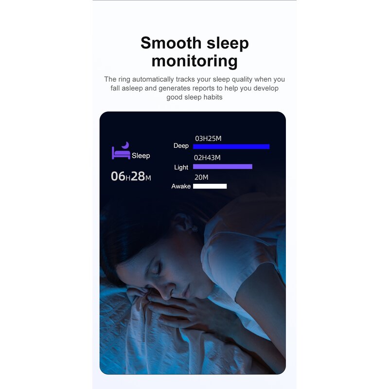 Smart Ring Factory - OEM R03 Health Blood Oxygen Heart Rate 5atm Sleep with Case