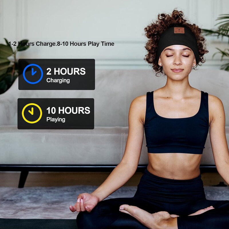 Sleep Headphones Factory - OEM BT Earphones Sports Sleeping Headband Soft Eye Mask