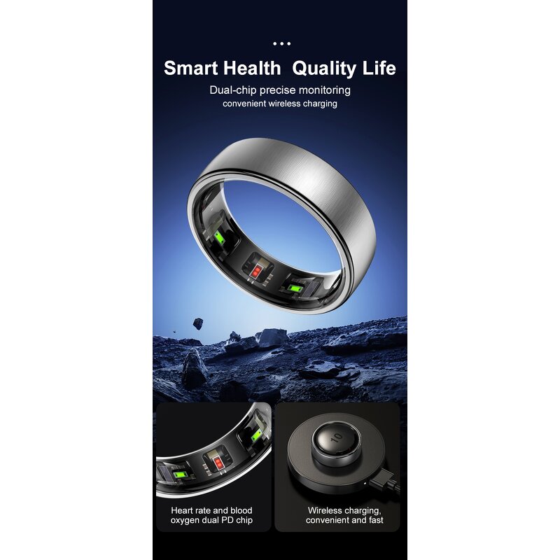 Smart Ring Factory - OEM 2025 R10 Women's Health Skin Temperature Sedentary Reminder