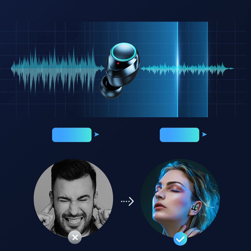 BT TWS Headset Factory - OEM 9D Stereo Sounds Noise Cancelling IPX5 Sweatproof