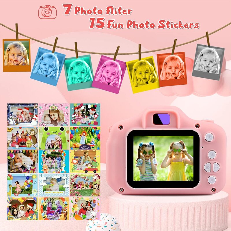 Mini Camera Factory - OEM X2 Toys 2.0 Inch Screen 1080P Game Fun Digital Kid Camera