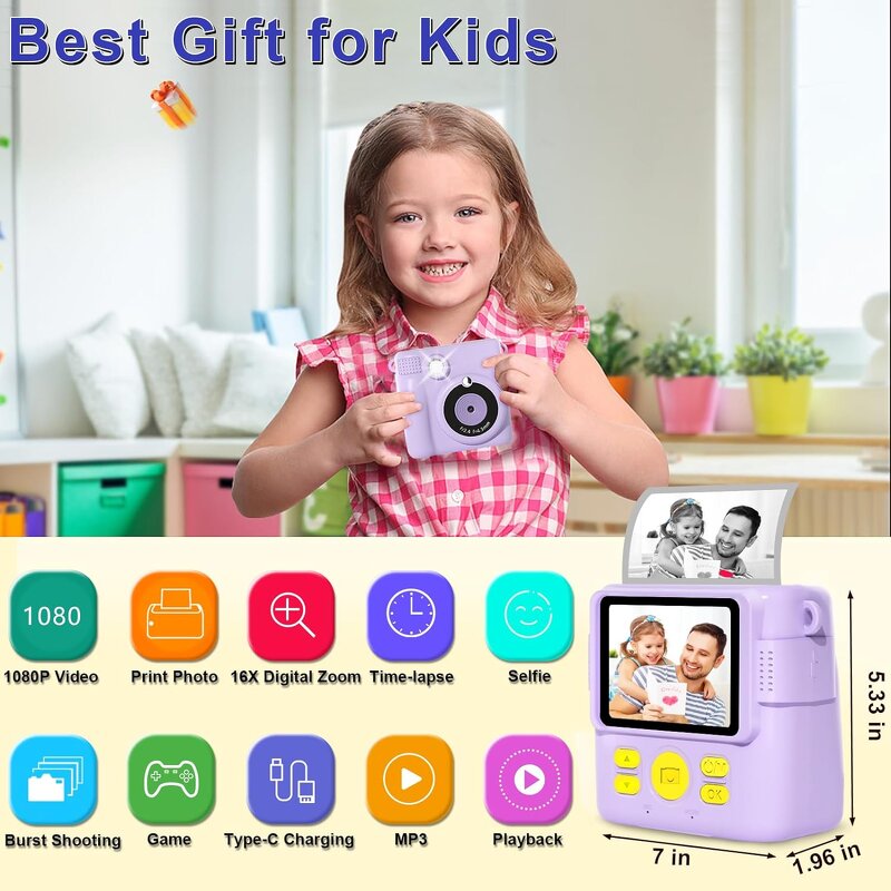 Instant Camera Factory - OEM 2024 Latest Version Mini HD Screen Video Kids Gift