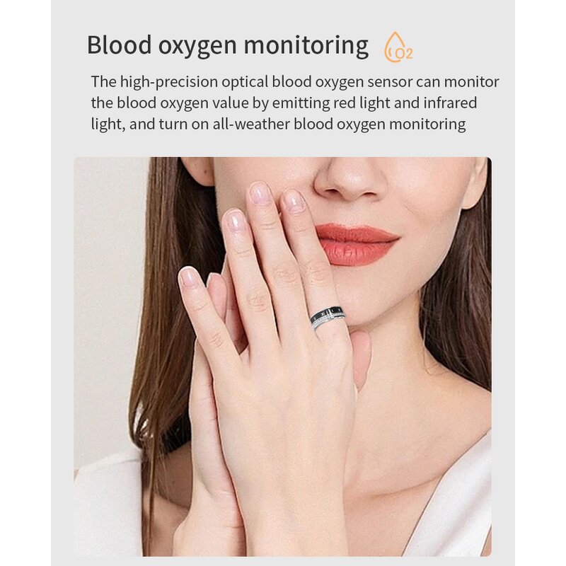 Smart Ring Factory - OEM 2024 V2 Diamond Fashion Health IP68 Sport for Android IOS