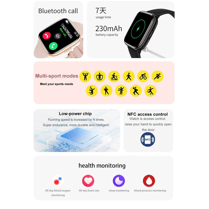 Smart Watches Factory - OEM 1.75 Inch AMOLED Screen BT Call Health Monitoring LP68
