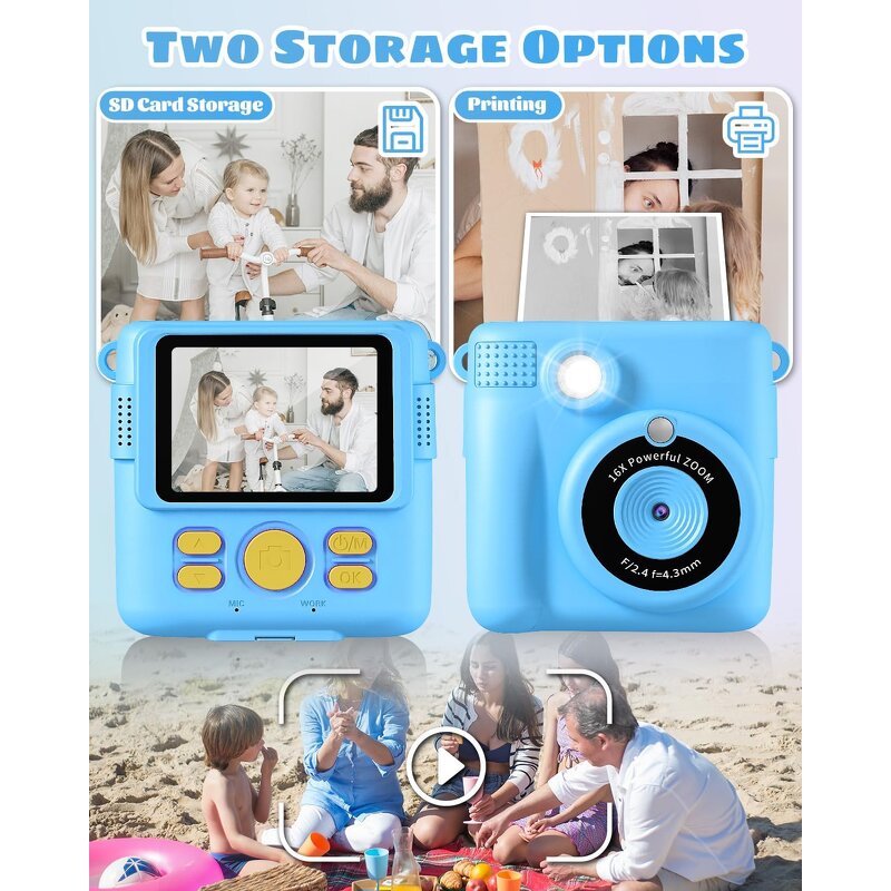 Kids Toy Camera Factory - OEM Instant Digital Kid Camera Mini Thermal Printer Photo