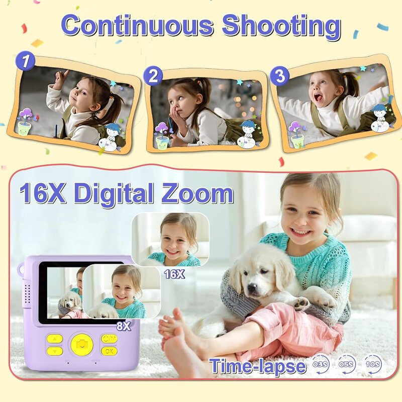 Instant Camera Factory - OEM 2024 Latest Version Mini HD Screen Video Kids Gift