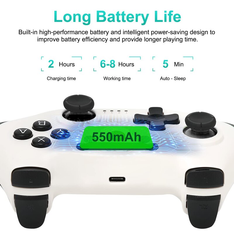 Wireless Game Controller Factory - OEM SW001 for Switch Six Axis Double Shock Gamepad